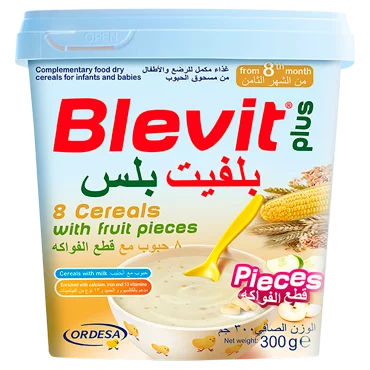 Blevit plus 8 Cereals with Fruit Pieces